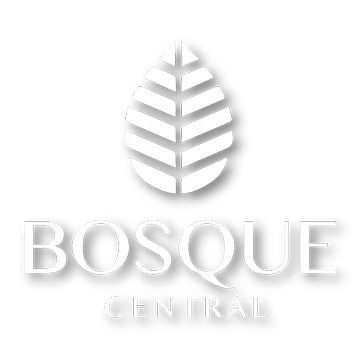 Logo Bosque Central en Blanco